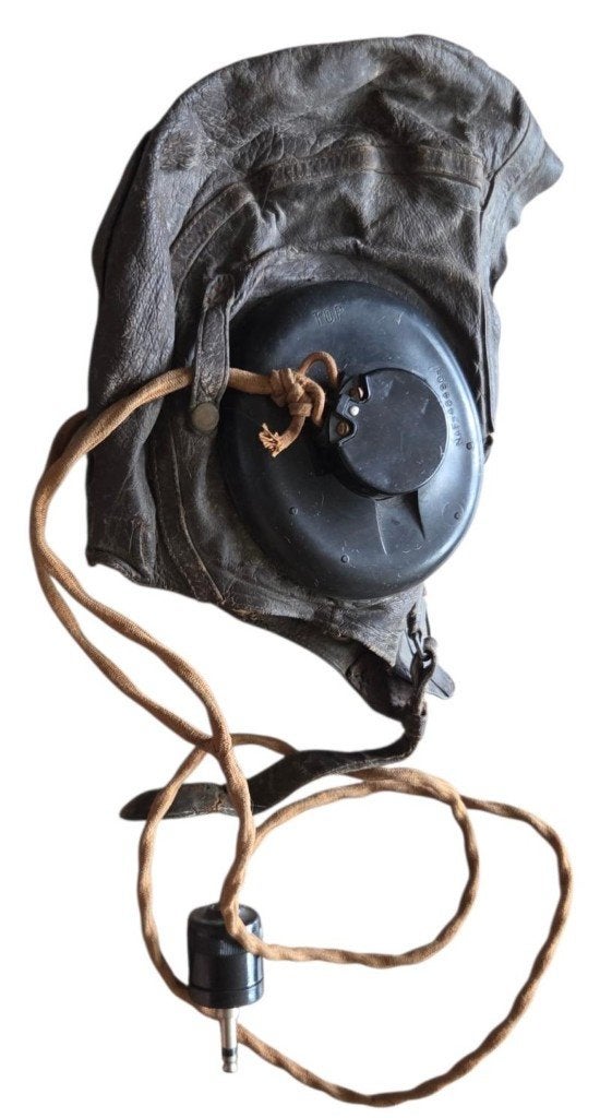 britse ww2 piloten helm, Verzamelen, Ophalen of Verzenden, Engeland, Helm of Baret