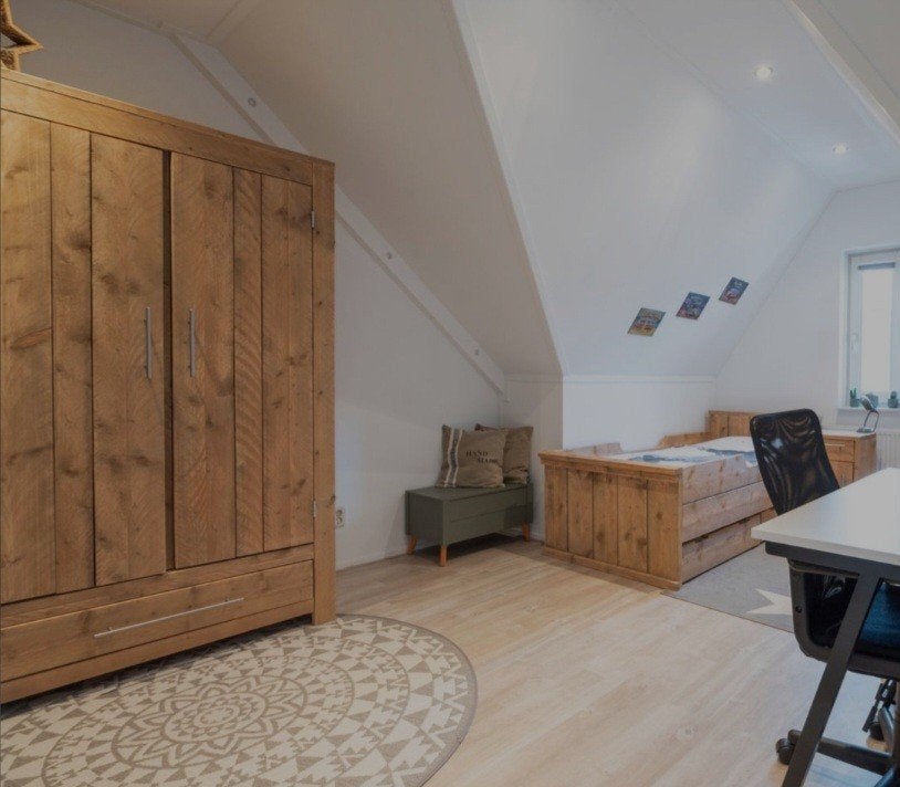 Steigerhouten kamer: bed, kast en nachtkast, Ophalen, Overige typen