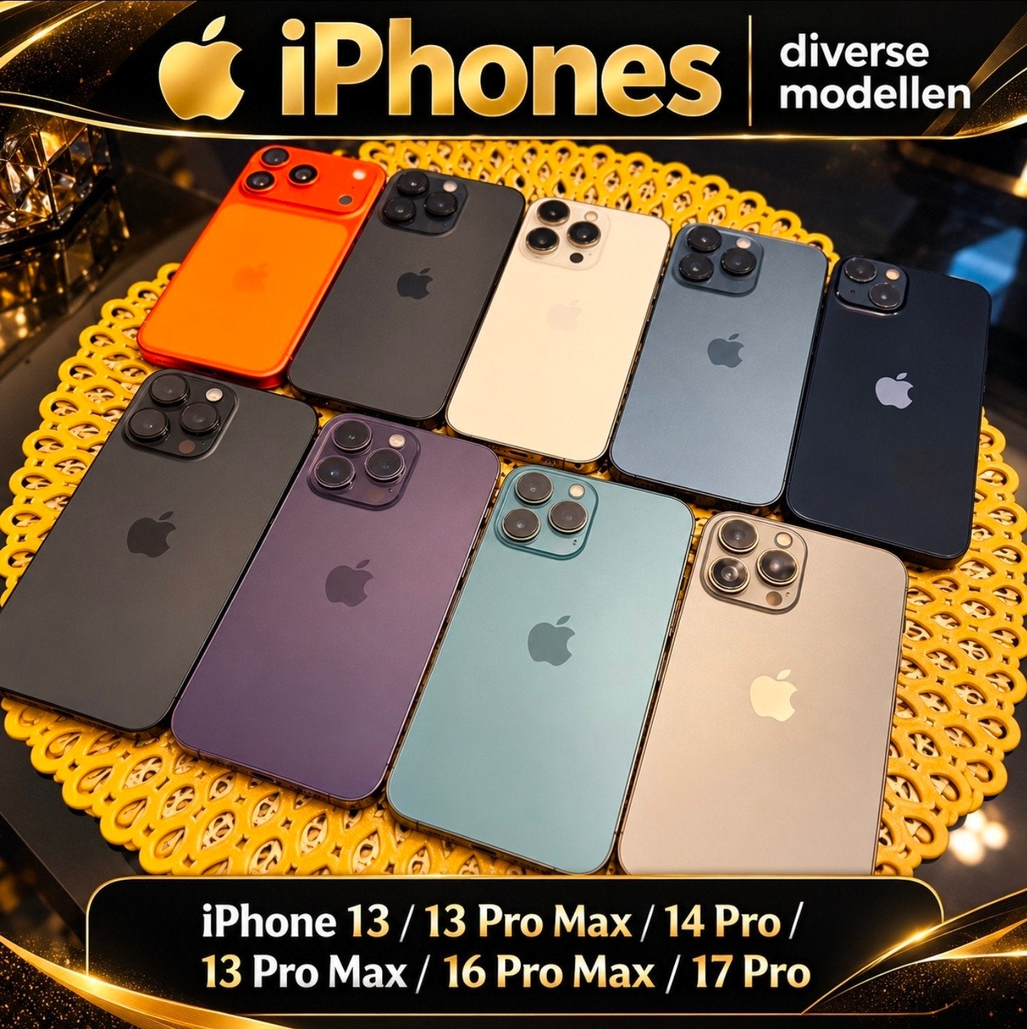 Diverse iPhone 13, 14, 16, 17 Pro Max modellen, Ophalen of Verzenden, Zonder simlock, Zonder abonnement, IPhone 13 Pro Max