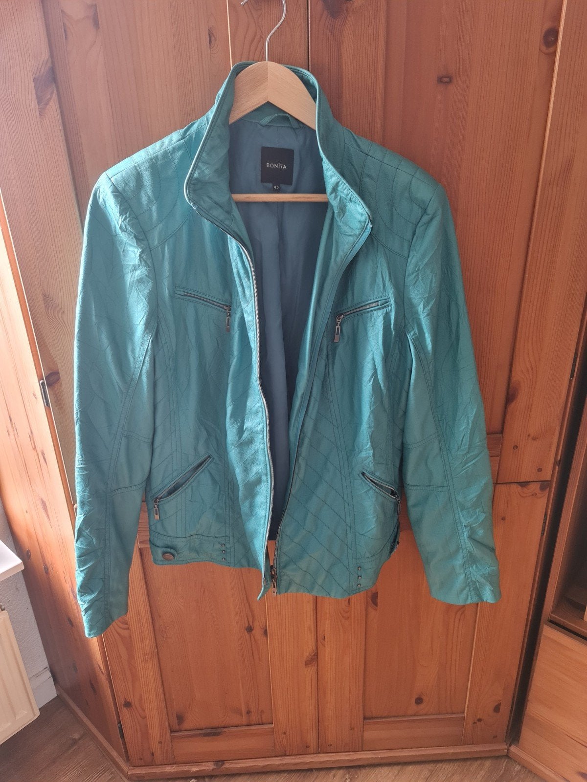 Bonita turquoise jasje maat 42, Overige kleuren, Maat 42/44 (L), Bonita, Ophalen of Verzenden