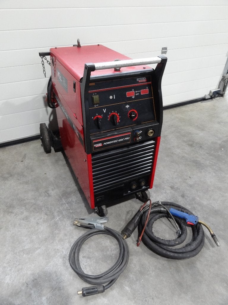 Mig/Mag lasapparaat Lincoln Powertec 420C Pro WTGK Synergic, Ophalen of Verzenden, Zo goed als nieuw, 250 ampère of meer, Co2