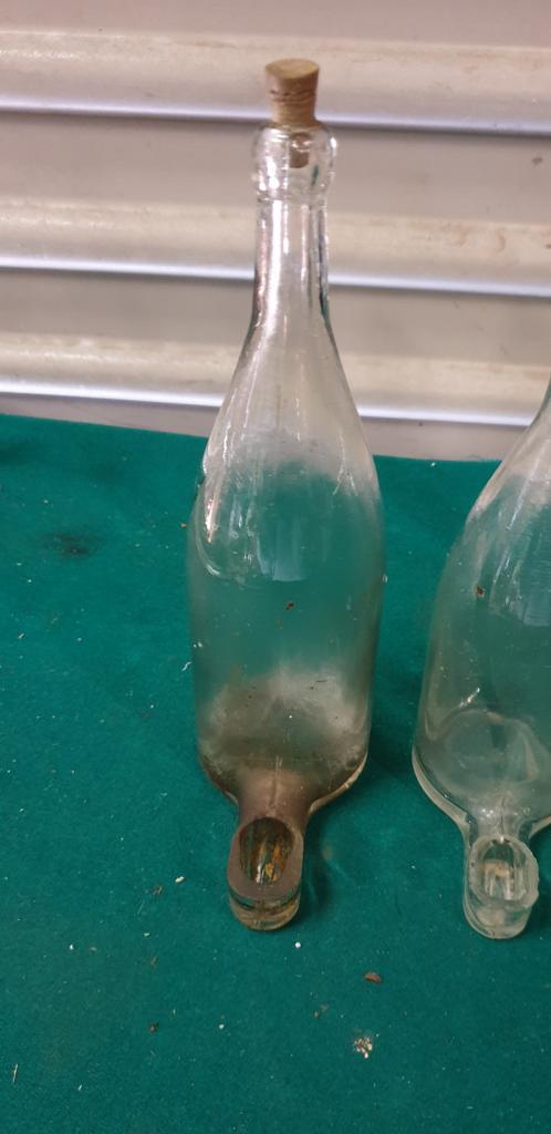 vogel drink flesjes brocante van glas, Ophalen of Verzenden, 'T Olde Gre-j, Info@toldegrej.nl, Endepoelstraat 20f Didam