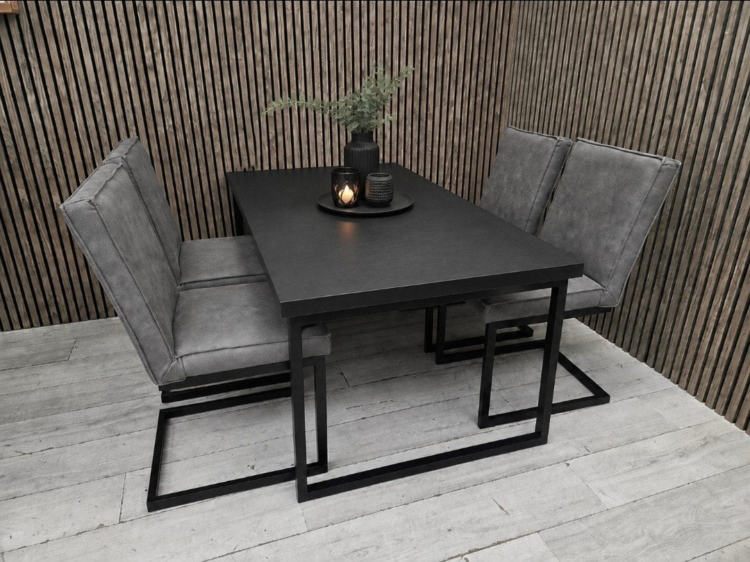 4 microvezel stoelen van Profijt Meubel, Huis en Inrichting, Ophalen of Verzenden, Zo goed als nieuw, Bruin
