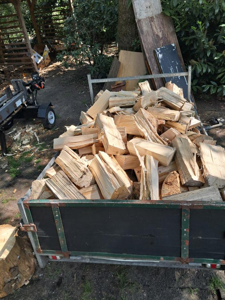 Brandhout - aanhanger vol, Tuin en Terras, Haardhout, Minder dan 3 m³, Ophalen of Verzenden
