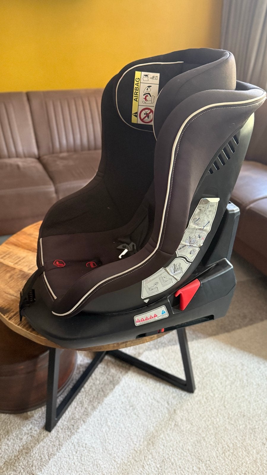 X-ADV Autostoel Ultra 360 Zwart, Kinderen en Baby's, Autostoeltjes, Autogordel of Isofix, Gebruikt, 0 t/m 18 kg, Verstelbare rugleuning