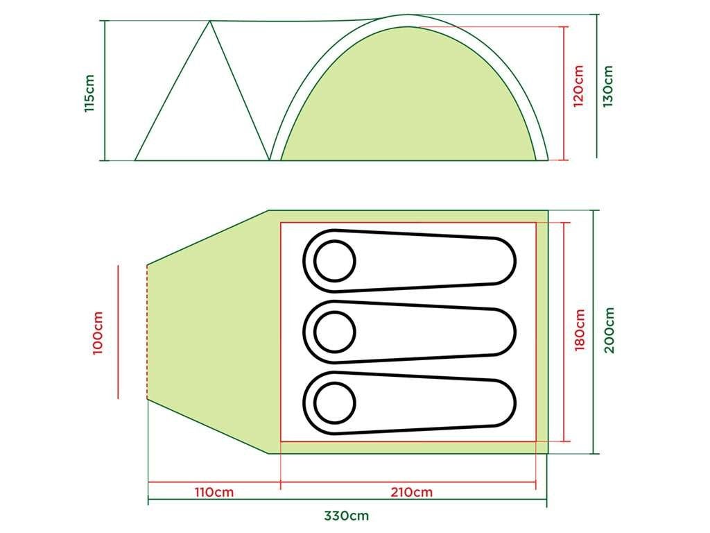Coleman Darwin 3+ Driepersoons bijzet tent nieuw, Coleman, Info@coleman.com, Ophalen of Verzenden, Minervum 7168, 4817 ZN Breda