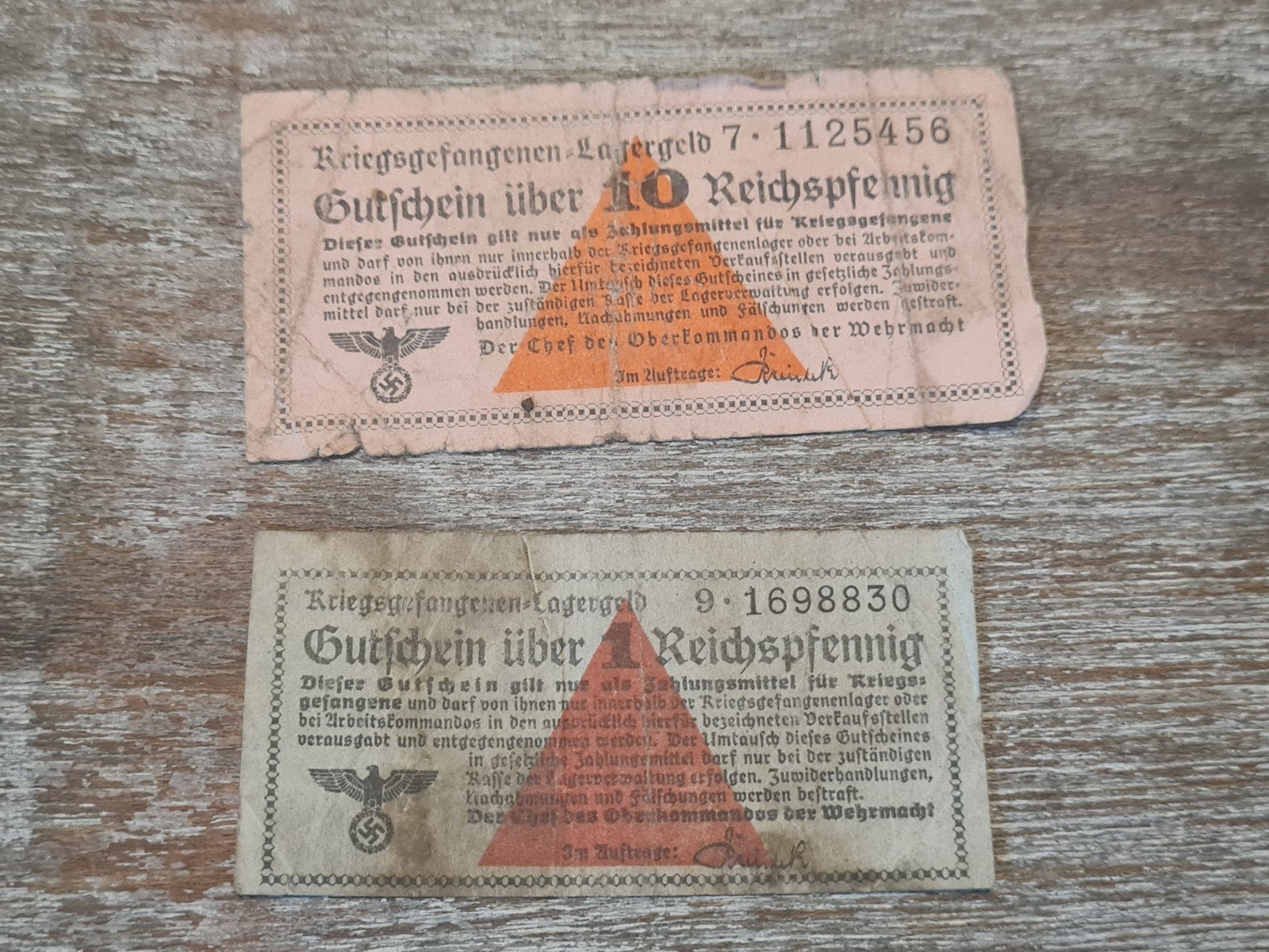 Set biljetten Kriegsgefangenen Tweede Wereldoorlog (#2), Ophalen of Verzenden