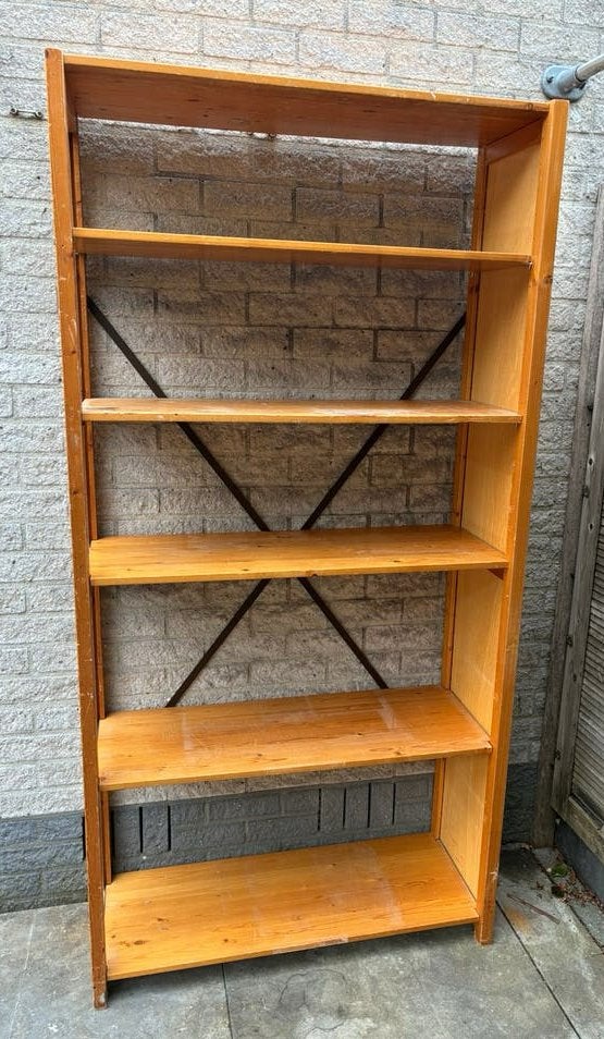 Lundia stelling 38cm diep, Ophalen, Met plank(en), Gebruikt, 100 tot 150 cm