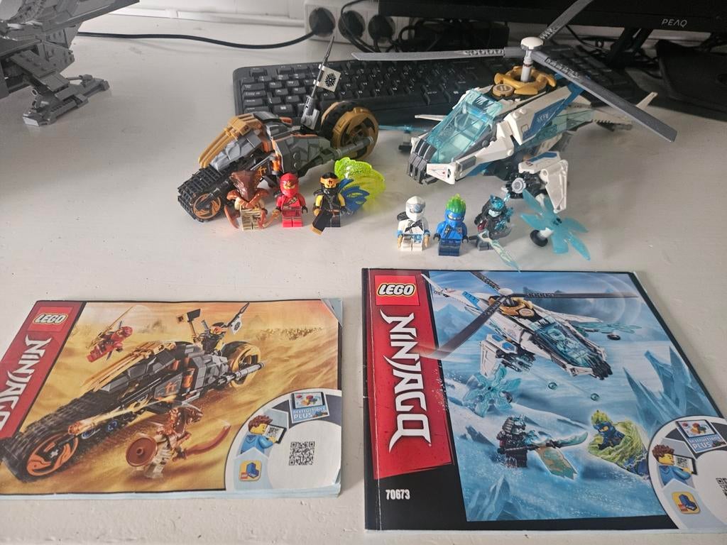 Lego ninjago 70672 en 70673, Ophalen of Verzenden, Zo goed als nieuw, Lego