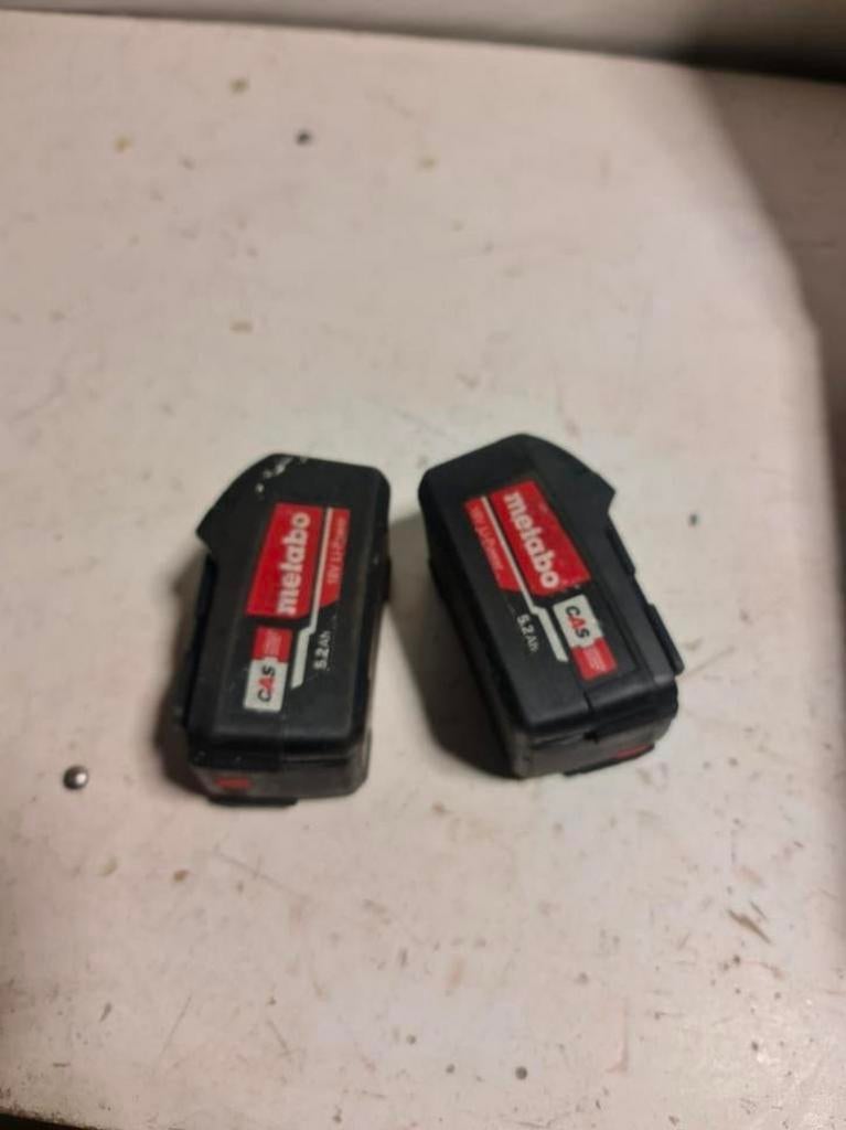 Metabo 18V LiHD accu - 5.2Ah
Prijs voor 2 stuks, Nieuw, Ophalen of Verzenden, N.v.t, N.v.t