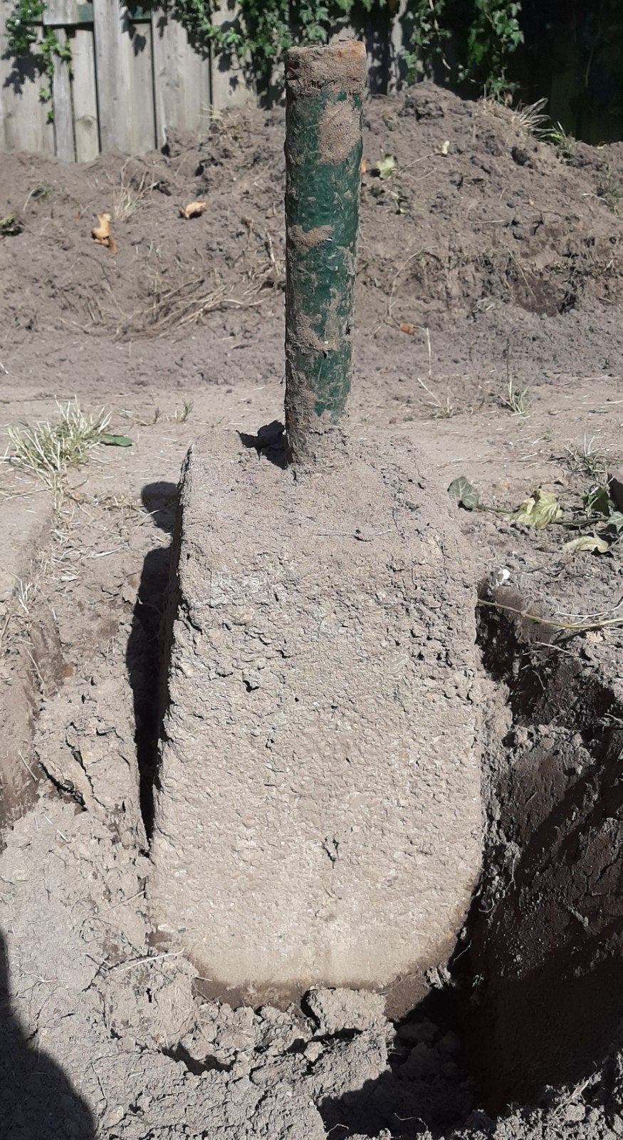 Beton paal ijzer, Ophalen