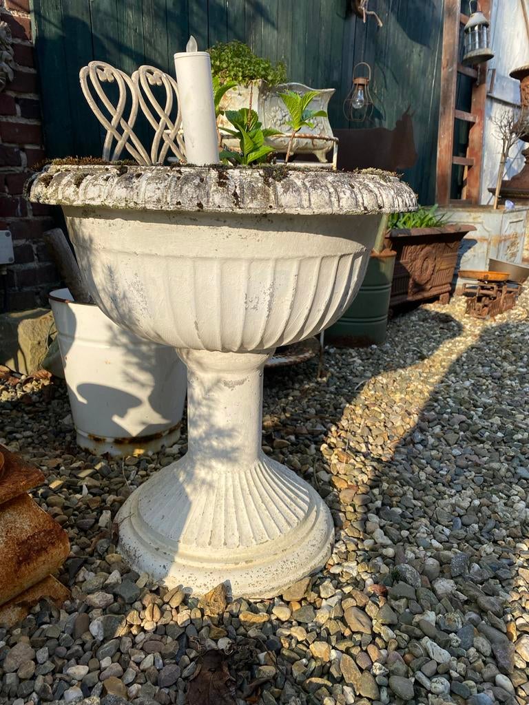 Betonnen bloembak, Tuin en Terras, Ophalen, Gebruikt, Minder dan 60 cm, Rond