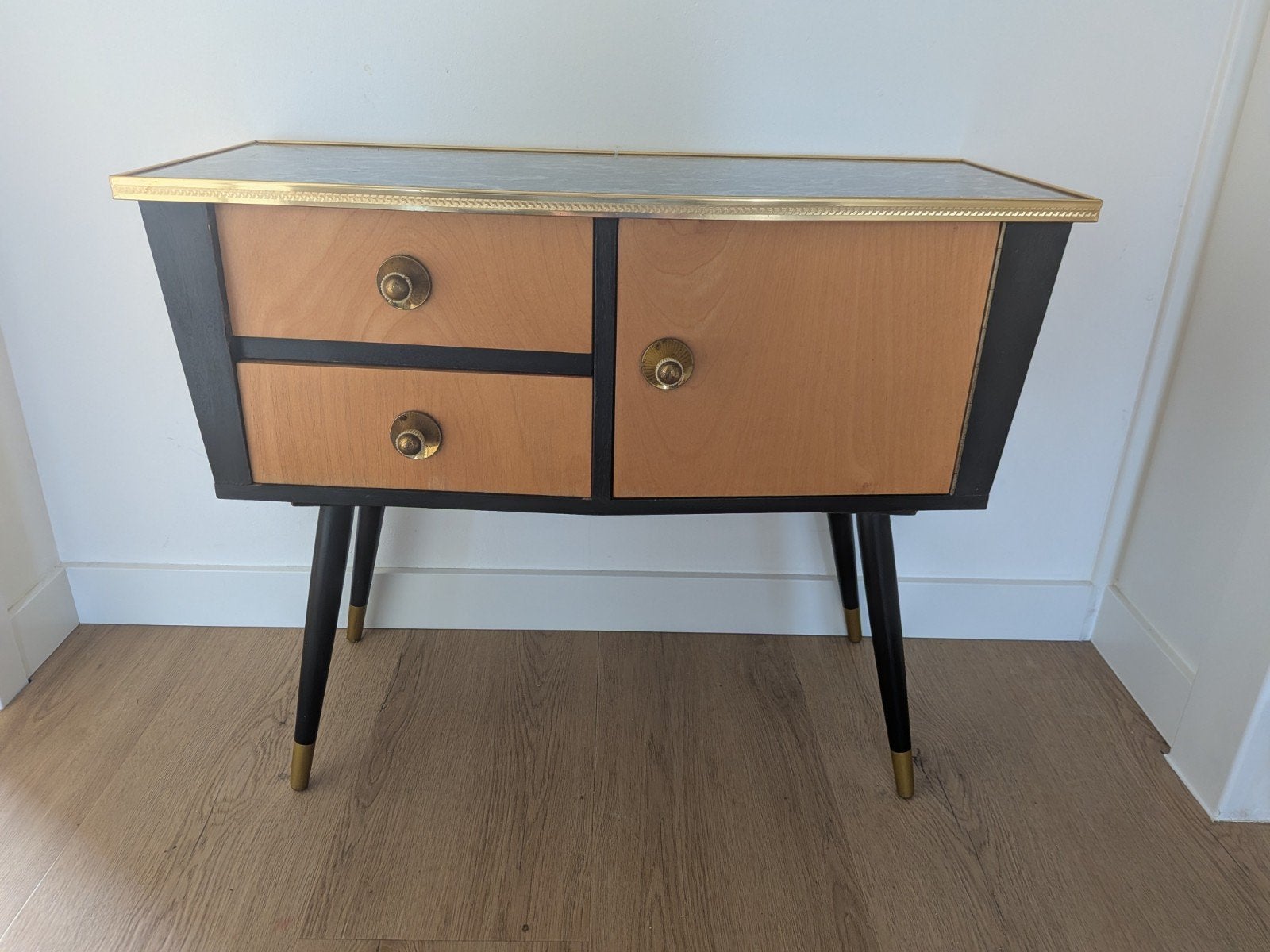 mid century kastje, Huis en Inrichting, Ophalen, Gebruikt, 25 tot 50 cm, 50 tot 100 cm