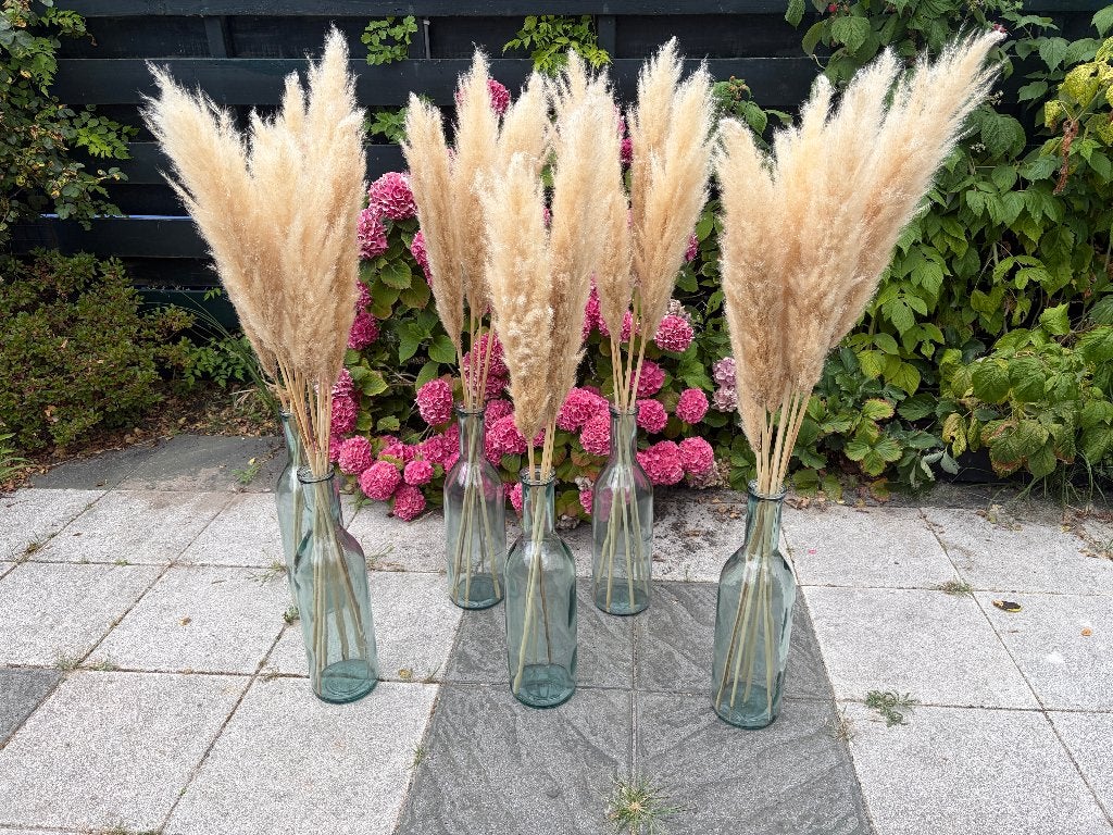 6x Mica Rioja vaas vazen bruiloft, Transparant, Geschikt voor buiten, Ophalen of Verzenden, 50 cm