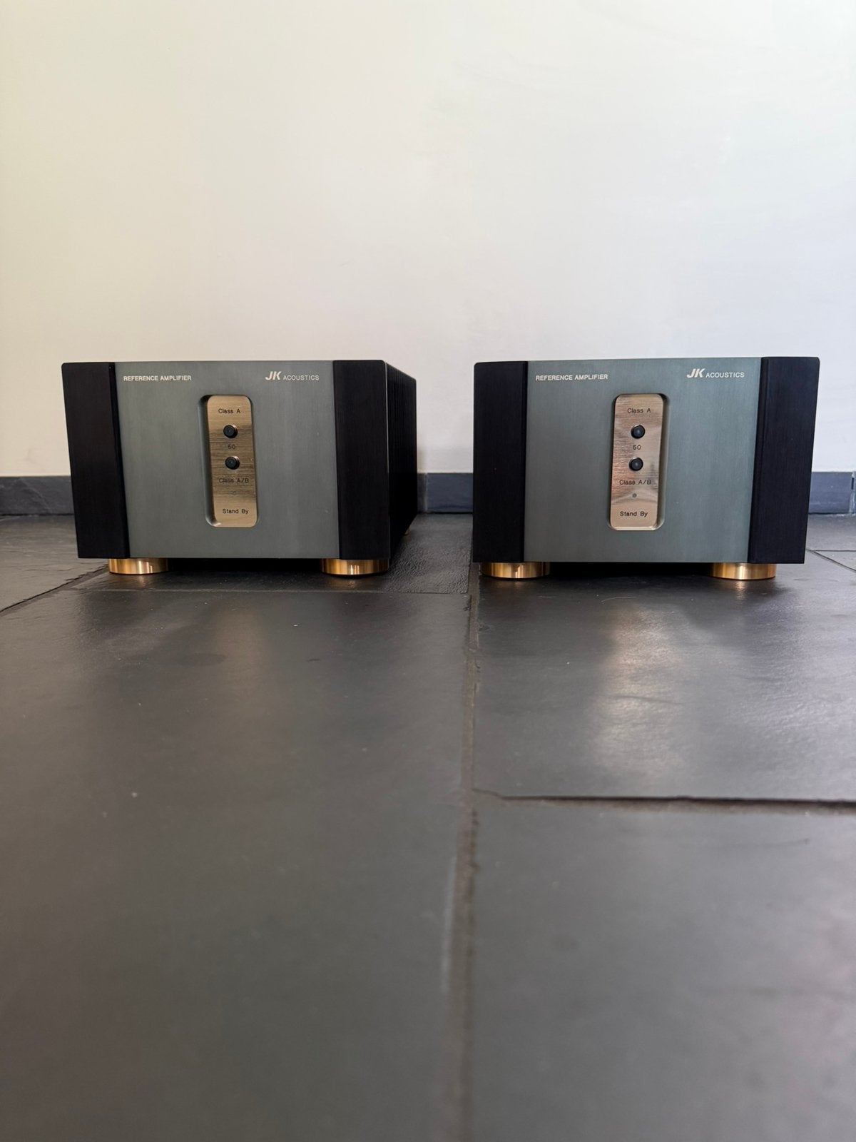 JK Acoustics Reference Amplifier klasse A - A/B monoblokken, Ophalen of Verzenden, Zo goed als nieuw, 120 watt of meer, Overige merken
