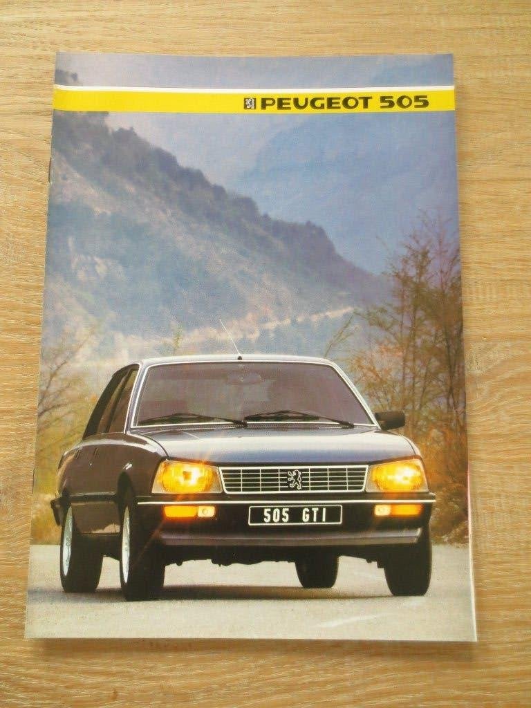 Autofolder Peugeot 505 GTI. Folder is nieuw telt 20 pagina's, Ophalen of Verzenden, Nieuw, Peugeot