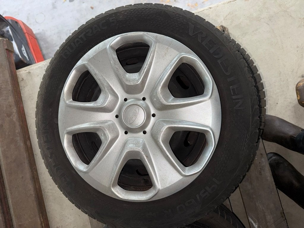 winterbanden met velg ford, Gebruikt, 15 inch, Banden en Velgen, Winterbanden