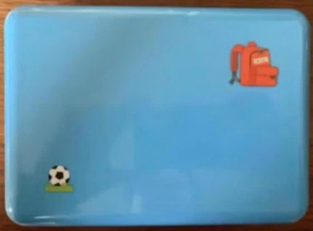 Blauwe lunchbox, broodtrommel voetbal rugzak; Blue Band, Ophalen of Verzenden, Nieuw