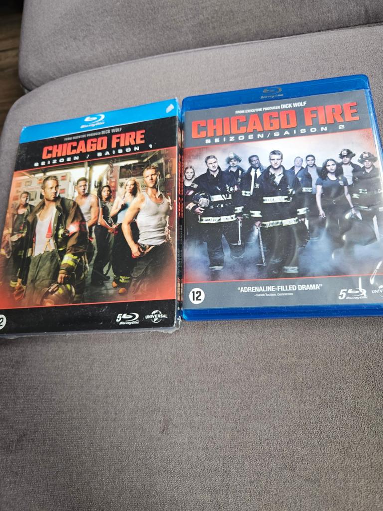 Chicago fire seizoen 1 & 2 - bluray, Ophalen of Verzenden, Zo goed als nieuw, Tv en Series
