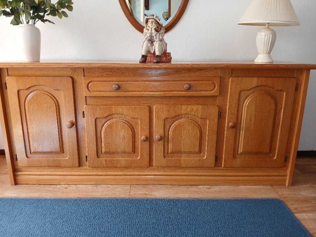 Dressoir Blank Eiken In goede staat, Ophalen, Gebruikt, 150 tot 200 cm, Eikenhout