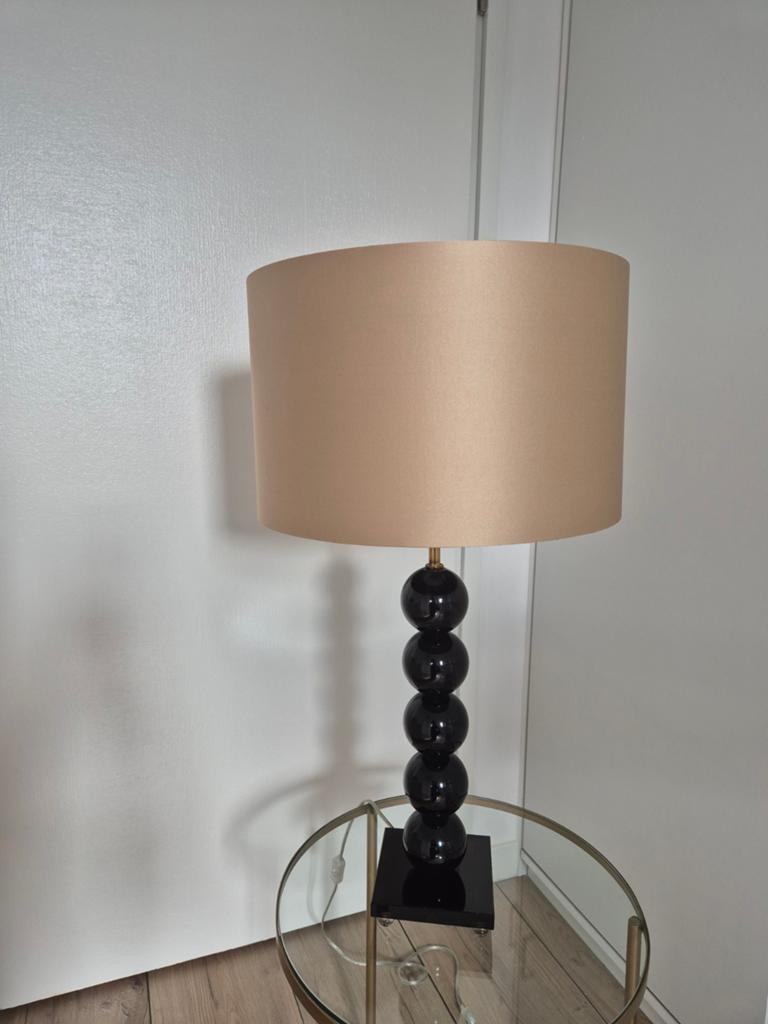 Tafellamp met kap - 73 cm hoog, Ophalen of Verzenden, Gebruikt, Glas