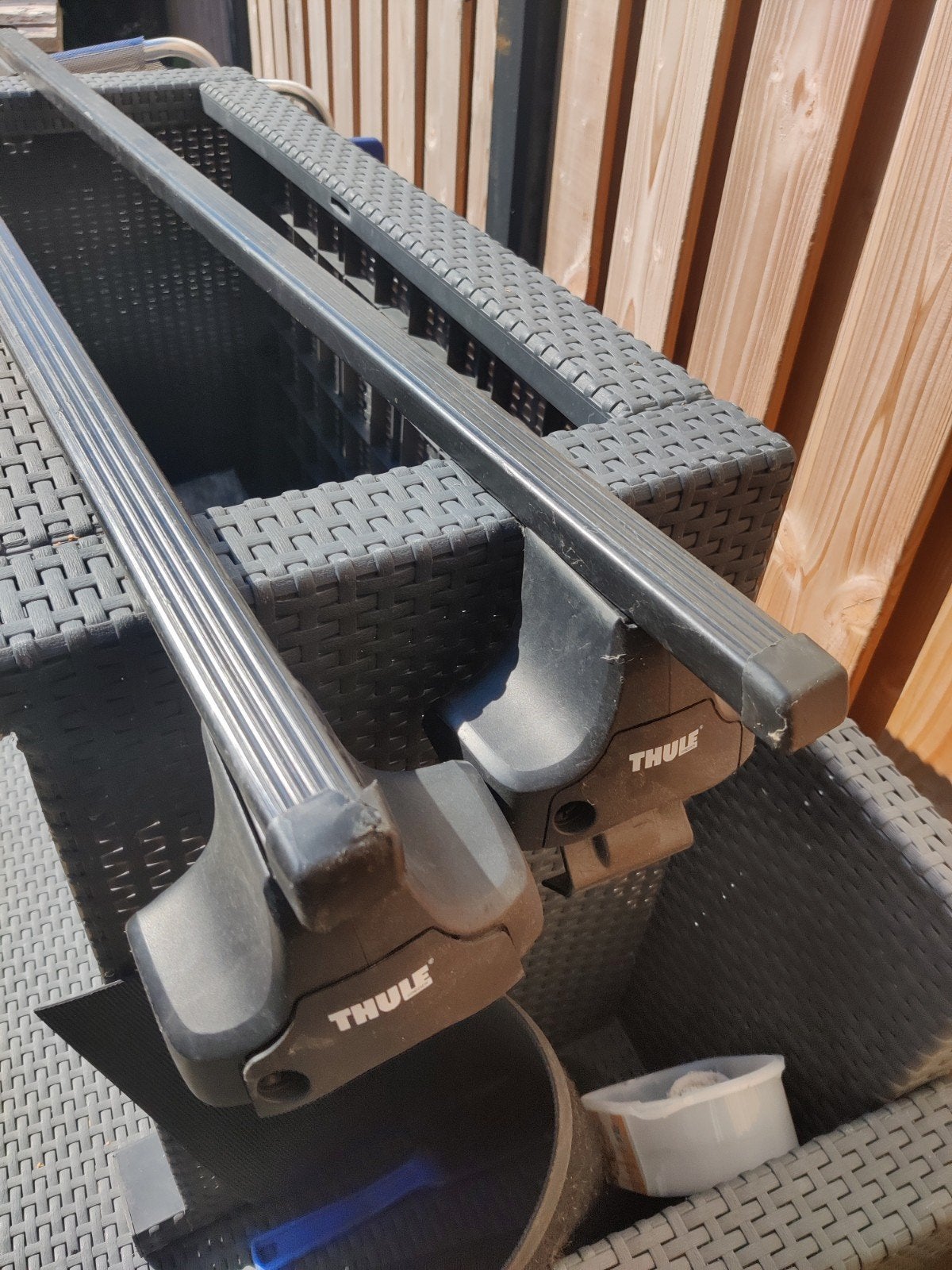 Dakdragers  Thule fiat punto 2014, Ophalen, Gebruikt