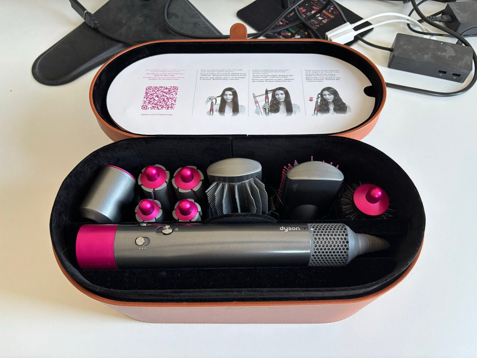 Dyson Airwrap Complete met opbergdoos, Ophalen of Verzenden, Gebruikt, Krultang of Stijltang