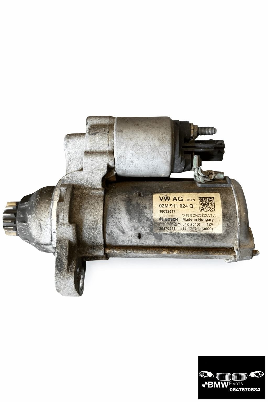 VW Polo 6C GTI 1.8 TSI startmotor DAJ DAJA Bosch 02M911024Q, Gebruikt, -, Volkswagen, Ophalen of Verzenden