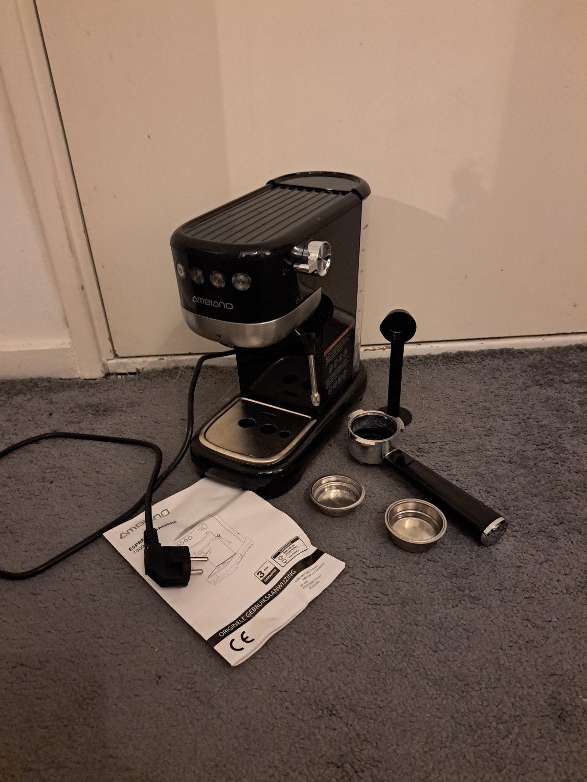 espresso machine, Ophalen, Zo goed als nieuw