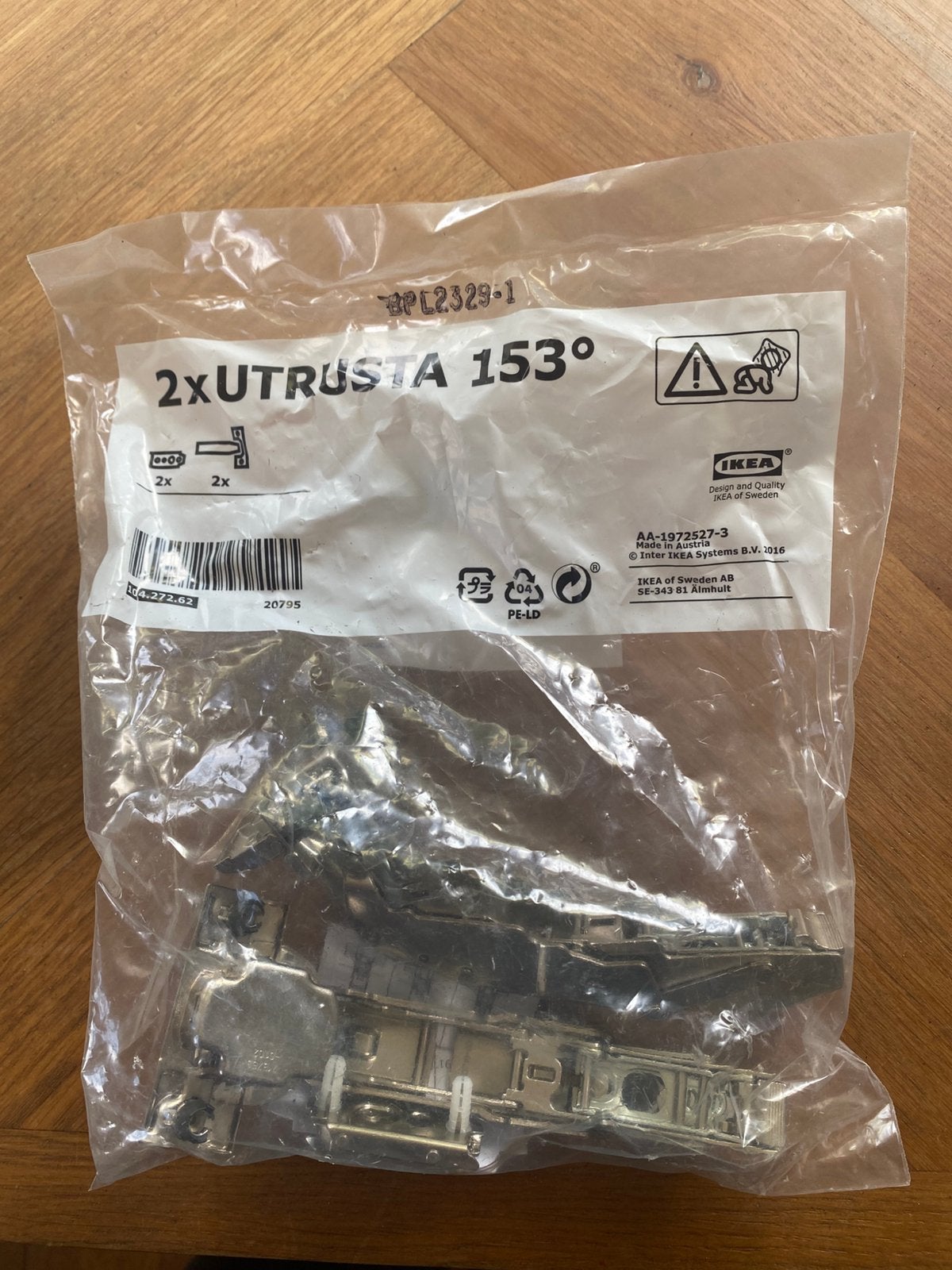 Ultrusta 2x 153 graden scharnier Ikea, Ophalen of Verzenden, Nieuw
