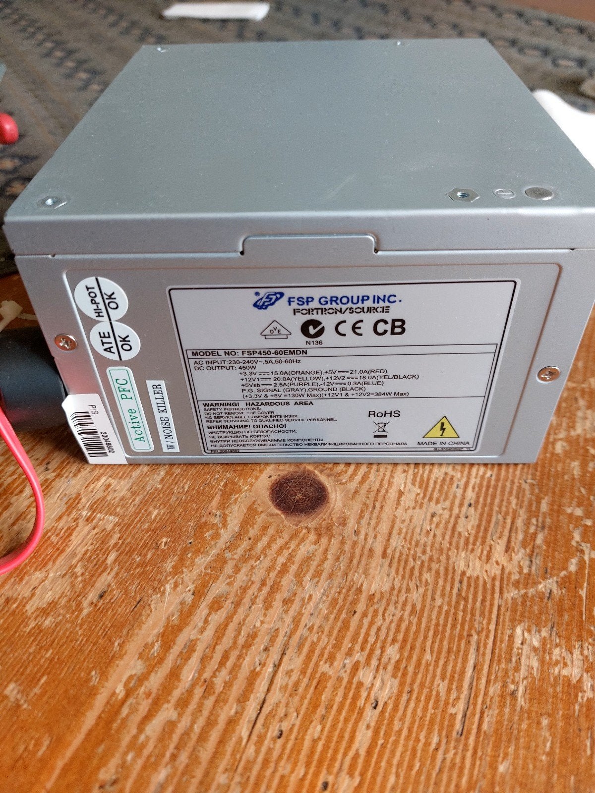 FSP Fortron Source FSP450-60EMDN 450W Voeding, Computers en Software, Ophalen of Verzenden, Gebruikt