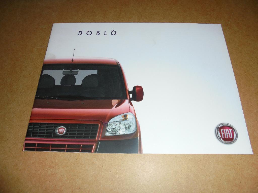 brochure Fiat Doblo  2009, Ophalen of Verzenden, Gelezen, Overige merken