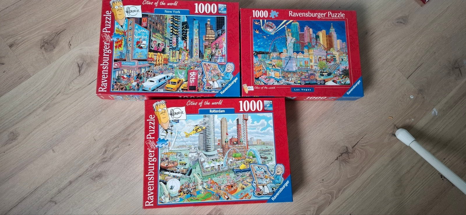 Ravensburger Puzzels: New York, Las Vegas, Rotterdam, Ophalen of Verzenden, 500 t/m 1500 stukjes, Zo goed als nieuw, Legpuzzel