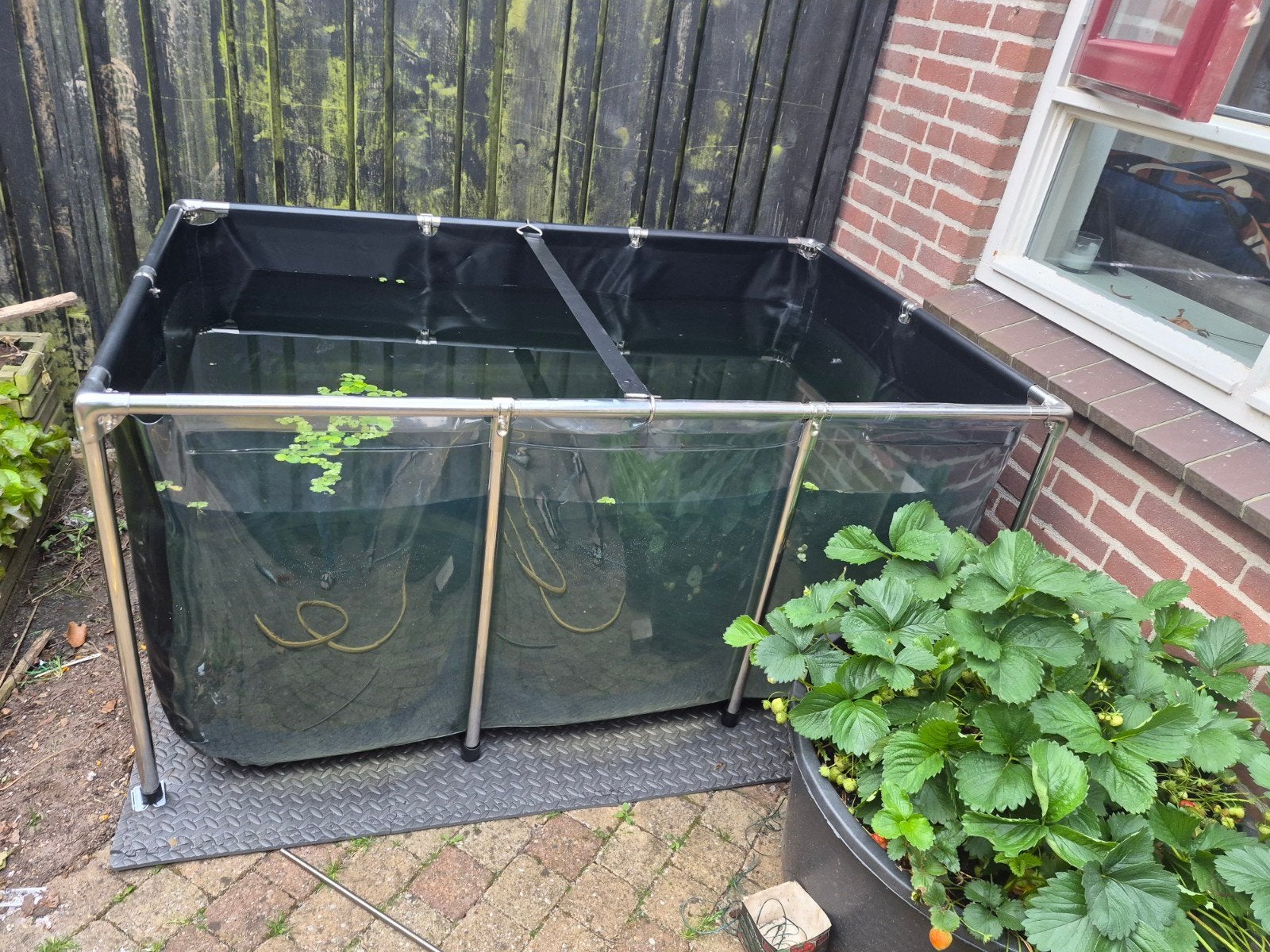 Mooie terrasvijver met stevig frame, Tuin en Terras, Vijvers, Ophalen, Gebruikt
