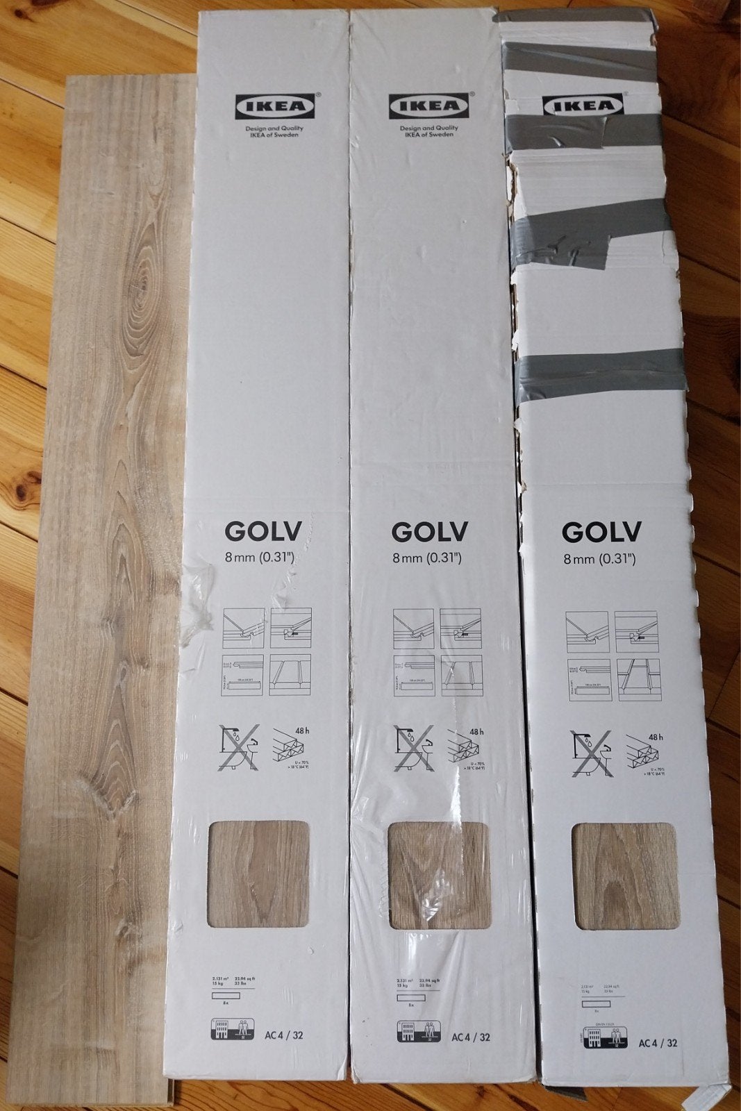 Golv laminaat Ikea 902.173.59, Ophalen, Nieuw, Laminaat