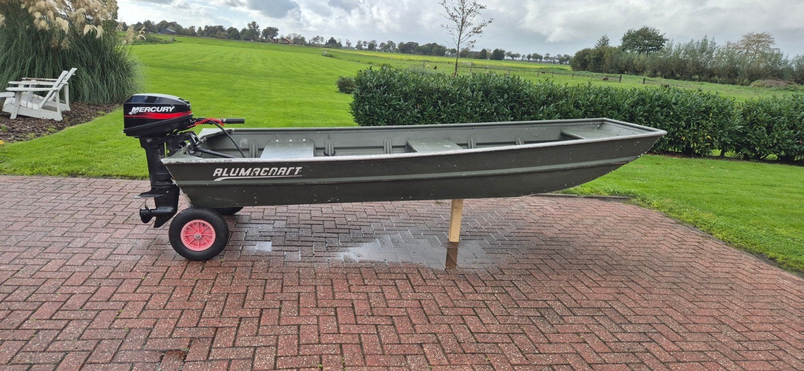 aluminium platbodem, Ophalen, Gebruikt, Tot 10 pk, Aluminium