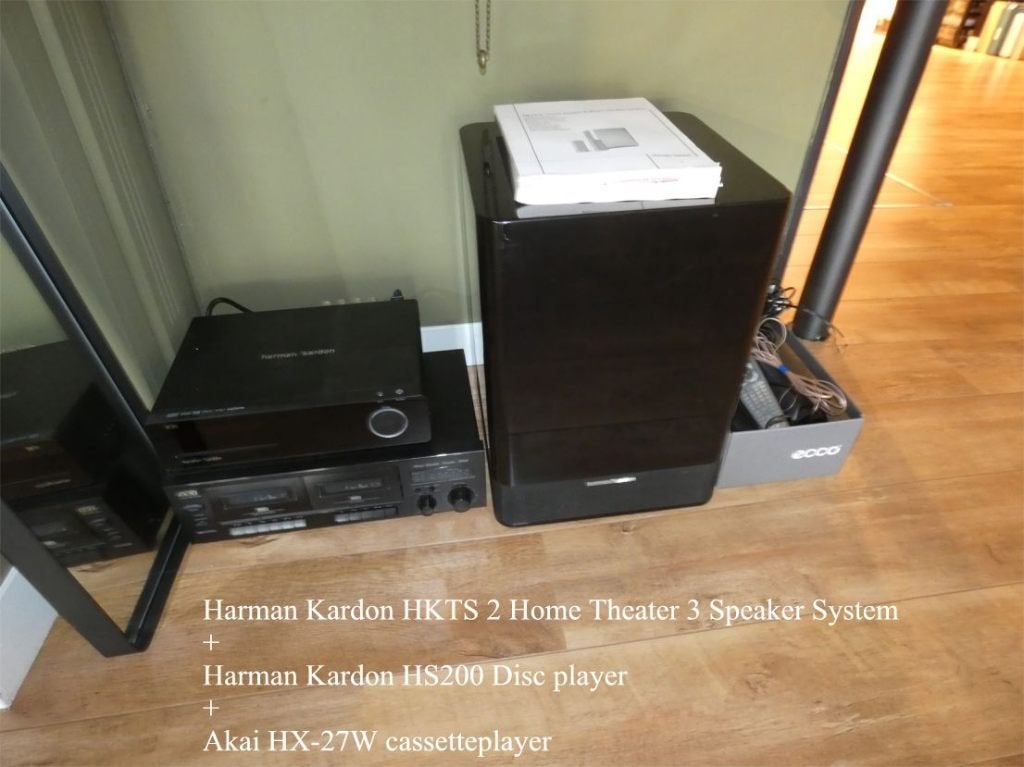 Harman Kardon HKTS 2 + HK HS200 + Akai HX-27W, Ophalen, Gebruikt