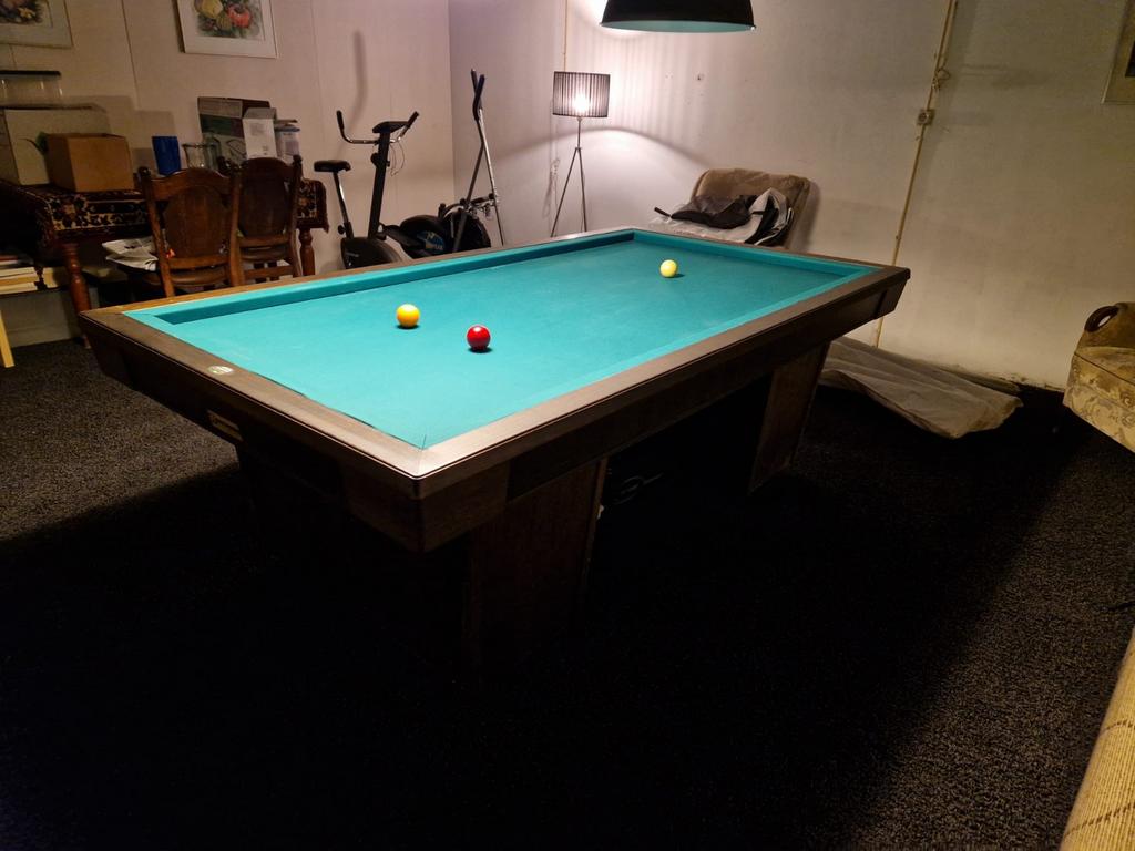 Te koop biljart verwarmd., Ophalen, Gebruikt, Biljarttafel