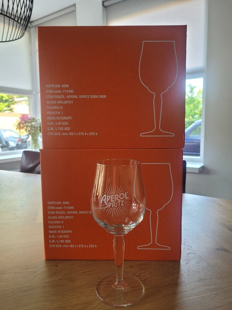 Aperol glazen, Verzamelen, Glas en Borrelglaasjes, Ophalen, Nieuw, Overige typen