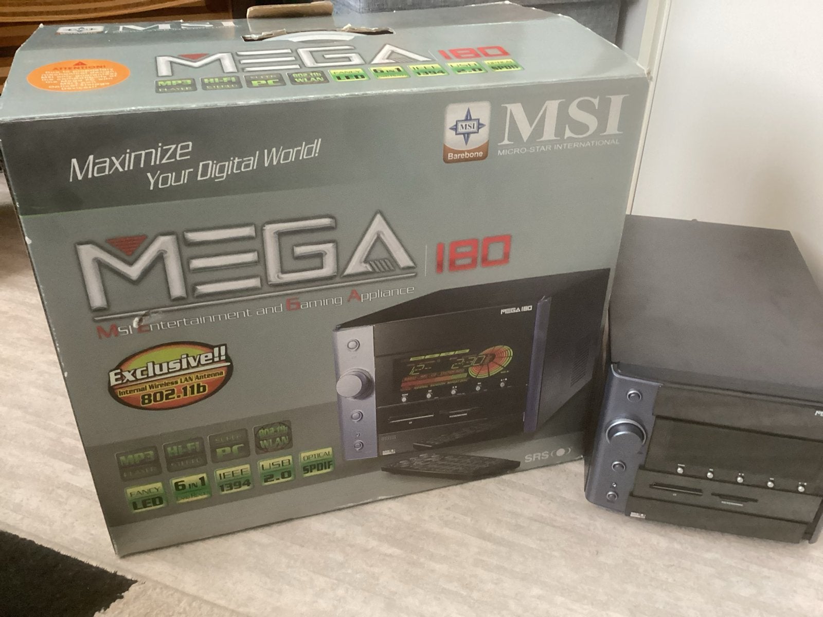 MSI Mega 180 Hifi Stereo (AM/FM, CD, MP3) met afstandsbedien, Gebruikt, MP3-aansluiting, Cd-speler, Ophalen