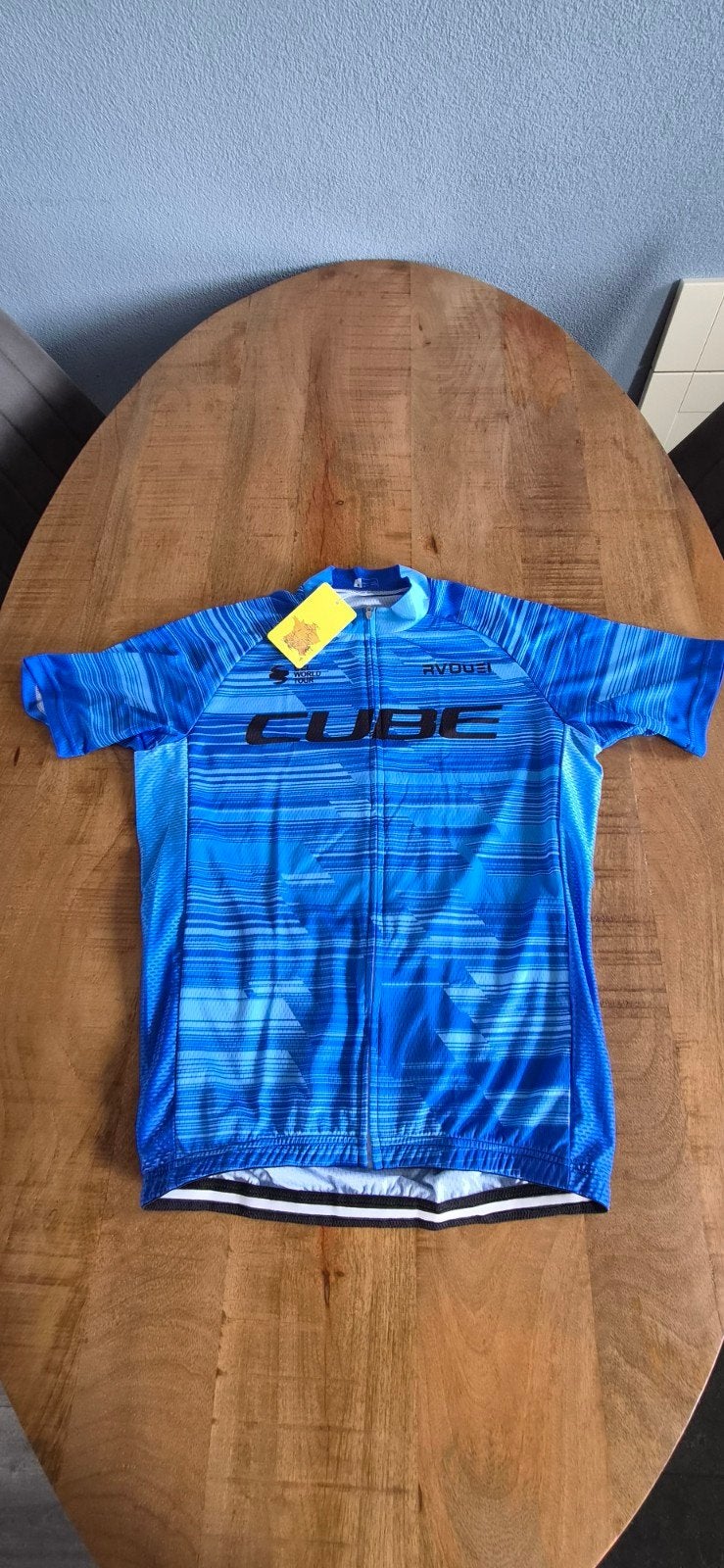 Cube Fiets Shirt - Blauw - Maat L, Fietsen en Brommers, Heren, Nieuw, Ophalen of Verzenden, L