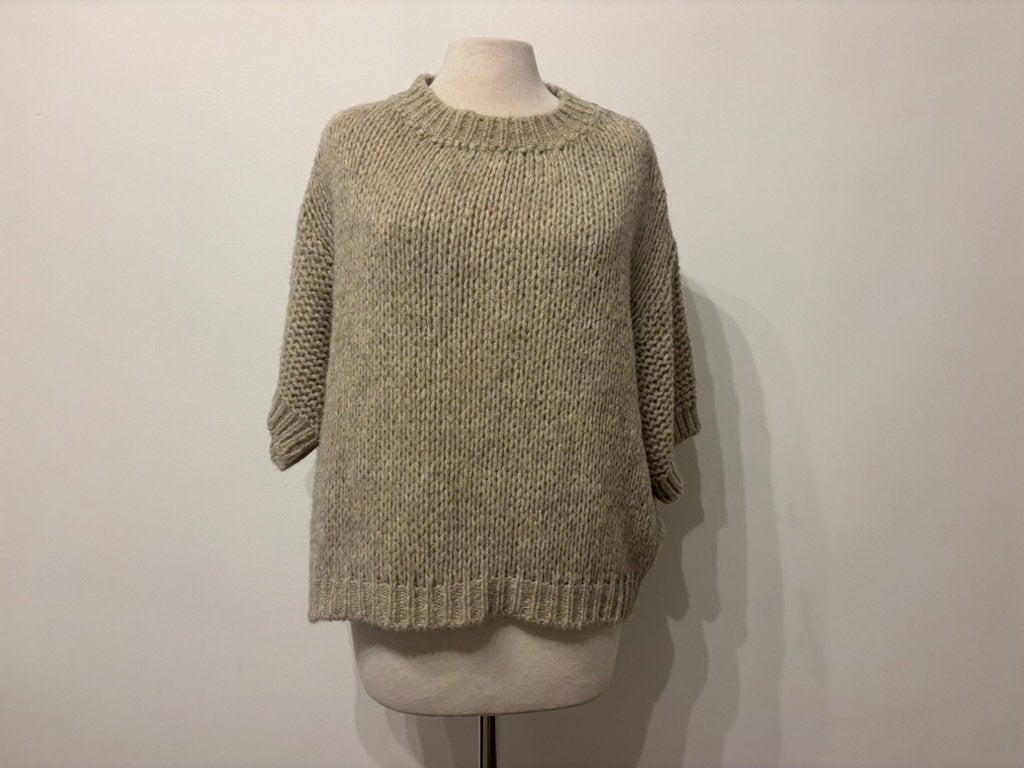 Tooday Chunky Gebreide Trui – Beige/Taupe – Maat S/M, Maat 38/40 (M), Tooday, Beige, Ophalen of Verzenden