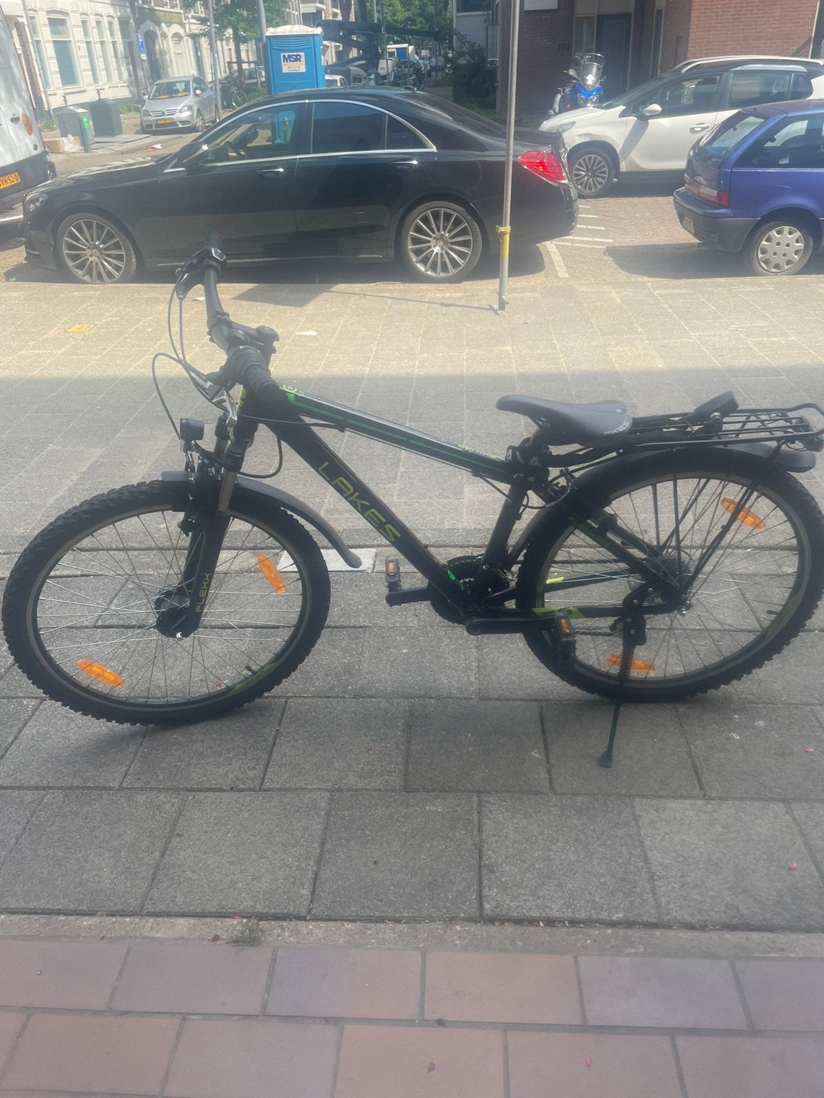 Lakes flexx 120 groen zwart fiets jongens, Versnellingen, Zo goed als nieuw, Schijfrem, Ophalen