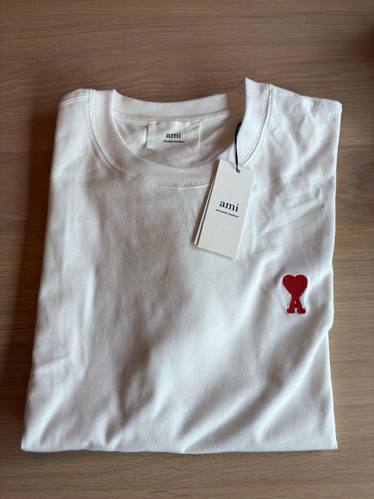 Ami Paris T-shirt maat M nieuw met labels, Ophalen of Verzenden, Nieuw, Maat 48/50 (M), Wit