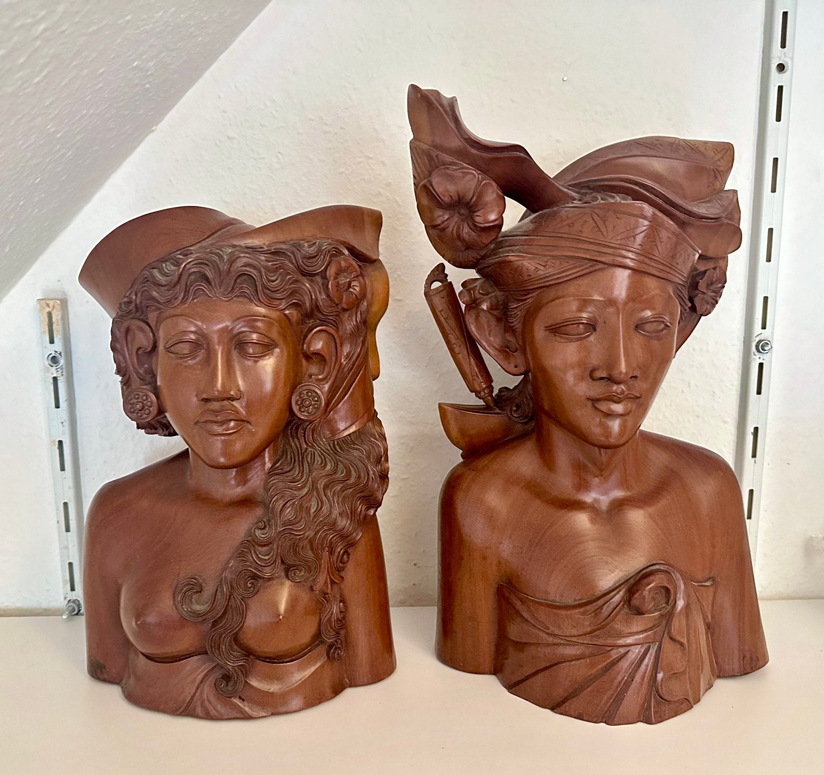 Vintage Balinese borstbeelden, Antiek en Kunst, Ophalen