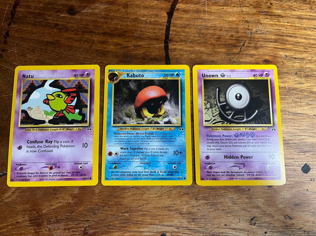 Pokemon Neo Discovery, Ophalen of Verzenden, Zo goed als nieuw, Meerdere kaarten