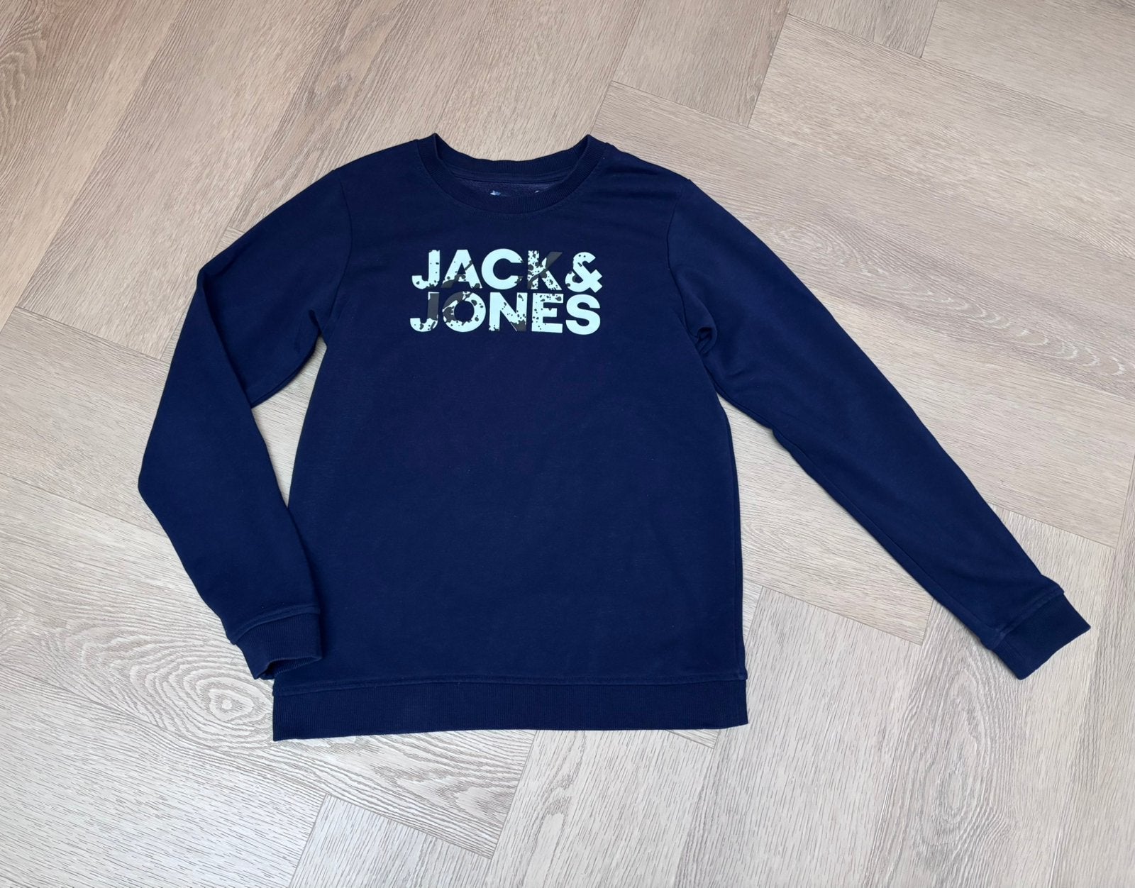 Jack & Jones trui maat 164, blauw, Ophalen of Verzenden, Zo goed als nieuw, Jongen, Trui of Vest
