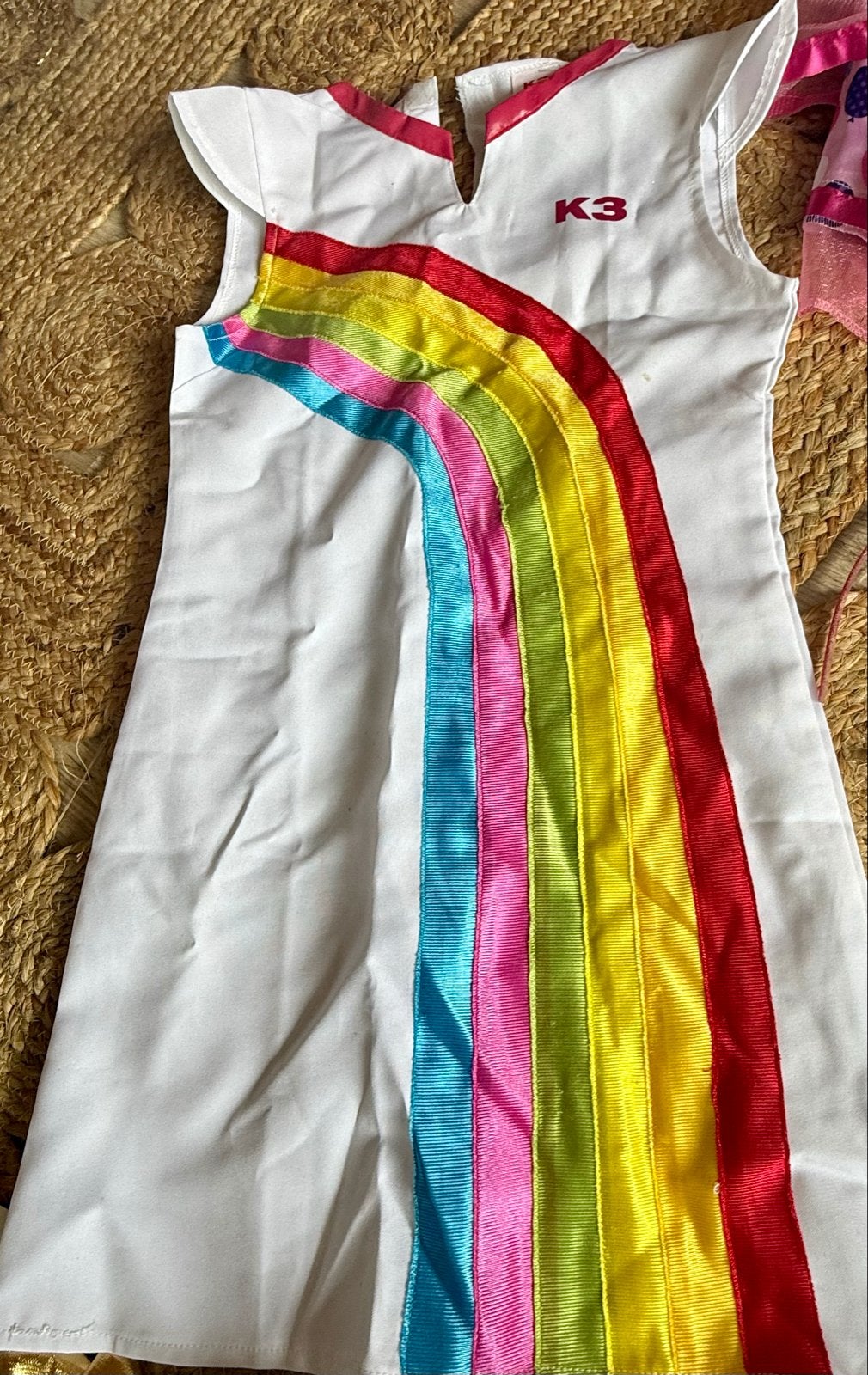 K3 regenboog jurk 3 tot 6 jaar nieuw, Ophalen of Verzenden, Nieuw, 122 t/m 128, Meisje