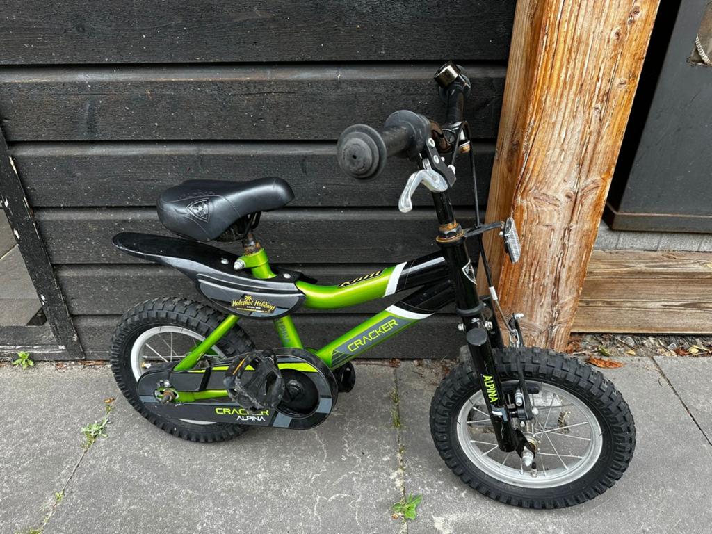 Alpina Cracker Kinderfiets 12 inch - Groen/Zwart, Ophalen of Verzenden