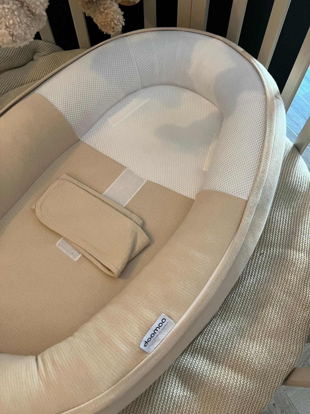 Doomoo cocoon tetra babynest sand, Ophalen, Zo goed als nieuw, Overige typen